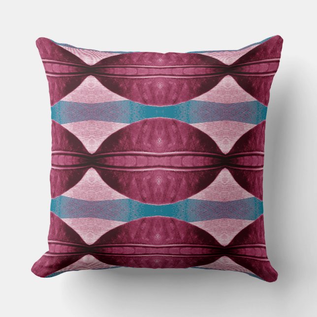 An elegant classic multicolor fabric design   thro throw pillow (Front)