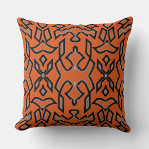 An elegant classic multicolor fabric design   thro throw pillow