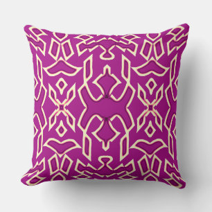An elegant classic multicolor fabric design   thro throw pillow