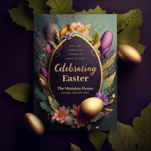 An Elegant Easter Celebration Invitation