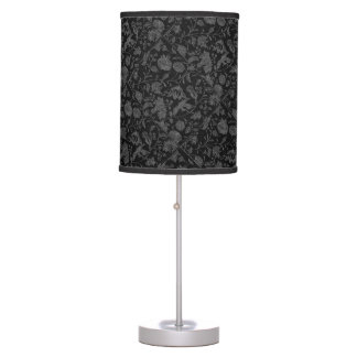 An Elegant Gothic vintage black floral pattern Table Lamp