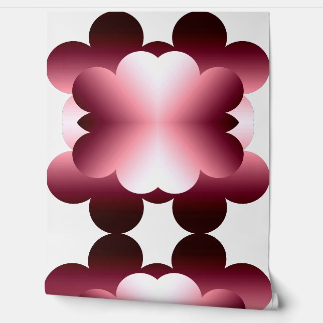 An elegant maroon classic pattern design wallpaper  (Unrolling)