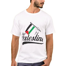 An elegant men's T-shirt with a Palestinian -Shirt