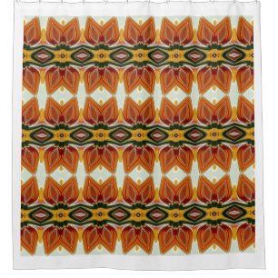 An elegant seamless multicolor classic design sho shower curtain