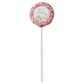 An Elegant Watercolor Wildflowers Wedding Date Chocolate Covered Oreo Pop (Front)
