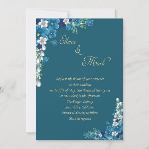 An elegant wedding invitation