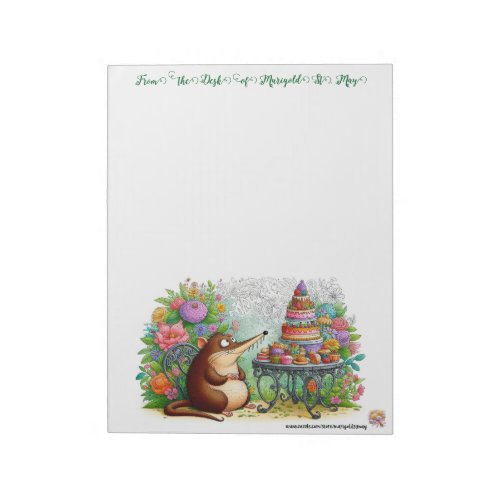 An Elephant Shrew in His Garden Notepad
