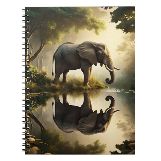 An Elephant's Reflection Notebook (Front)