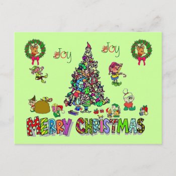 An Elves Christmas Post Card by charlynsun at Zazzle