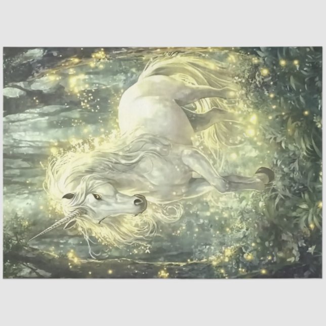 An Emerald Forest Fairy Series Design #3 Tissue Paper (Front)