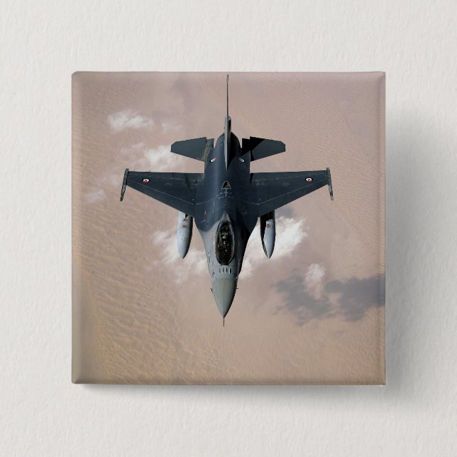 An Emirati F-16 Pinback Button (Front)