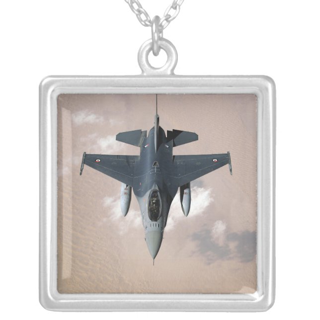 An Emirati F-16 Silver Plated Necklace (Front)