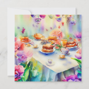 An Enchanting Tea Party: Whimsical, A Baby Shower Invitation