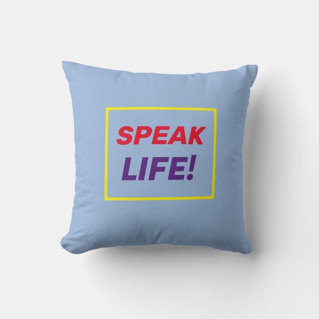 An Encouraging Throw Pillow (Front)