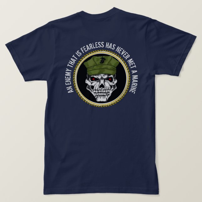 AN ENEMY THAT IS FEARLESS  T-Shirt (Design Back)