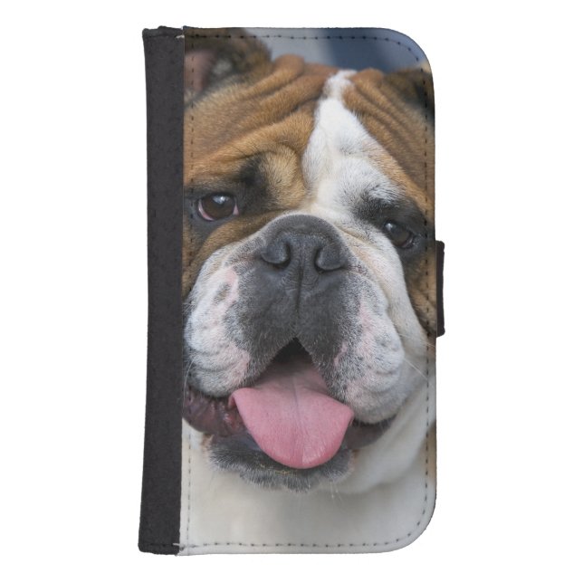 An english bulldog in Belgium. Samsung Galaxy Wallet Case (Front)