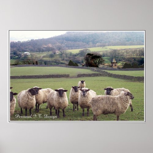 An English Country Scene Poster