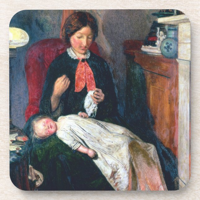 An English Fireside of 1854-5 Drink Coaster (Front)