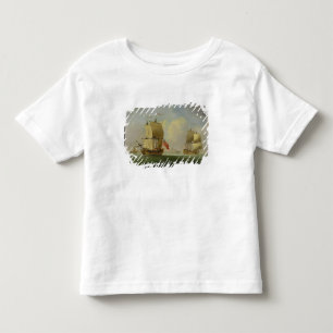 An English Sloop and a Frigate in a Light Breeze ( Toddler T-shirt