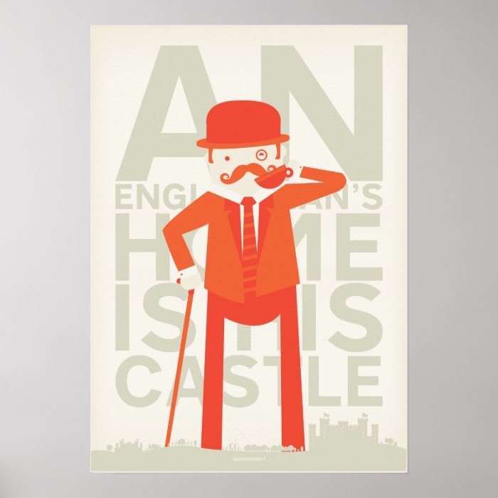 An Englishman's Home Is His Castle Print