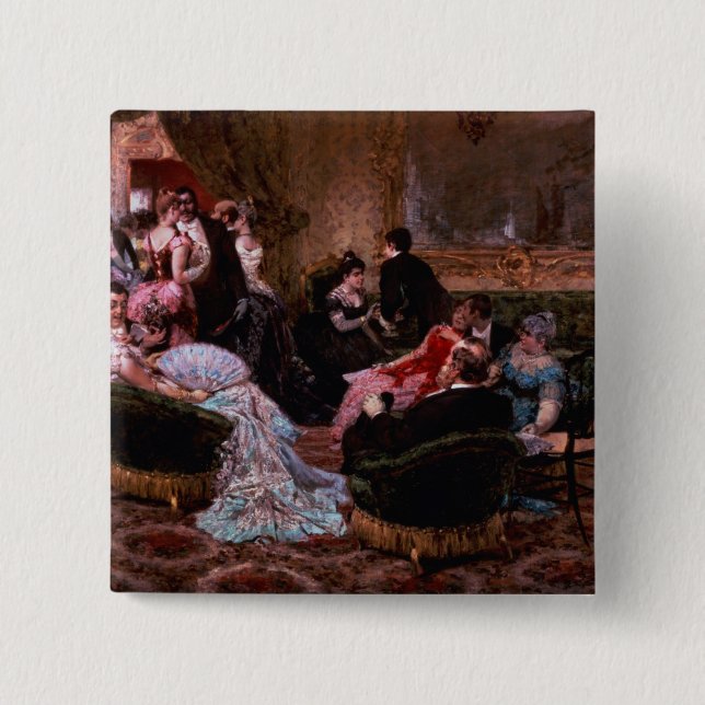 An Entertaining Evening Pinback Button (Front)