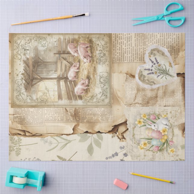 An Ephemera Easter Series Design #11 Tissue Paper (Craft)
