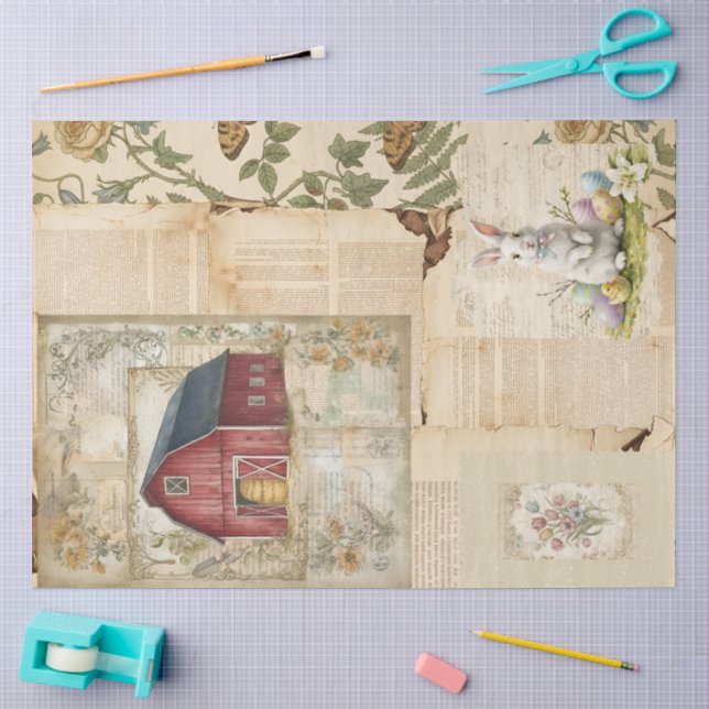 An Ephemera Easter Series Design #16 Tissue Paper (Craft)