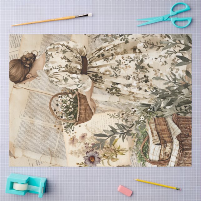 An Ephemera Easter Series Design #24 Tissue Paper (Craft)