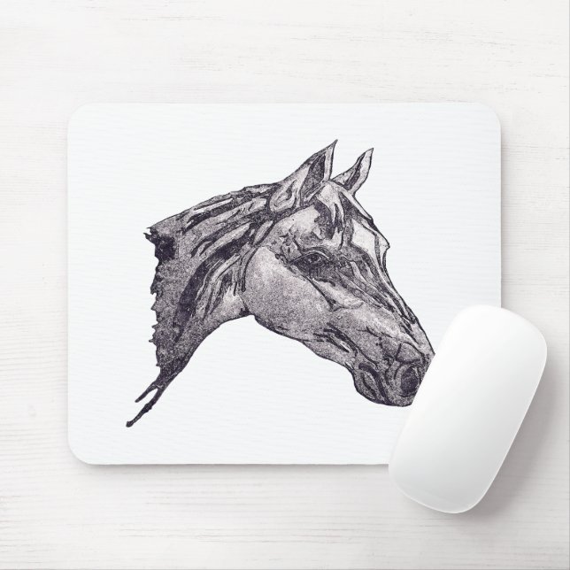 An equine beauty  mouse pad (With Mouse)