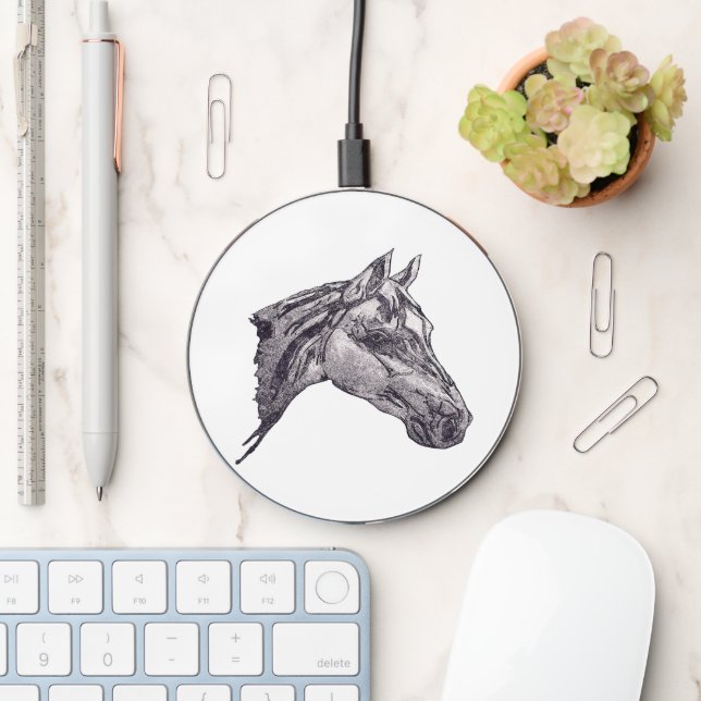 An equine beauty  wireless charger  (Desk)