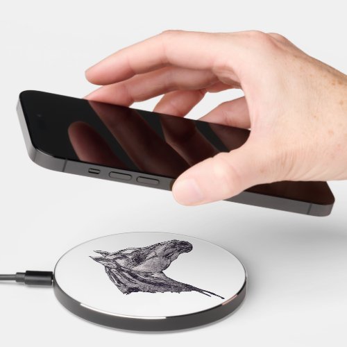 An equine beauty  wireless charger 