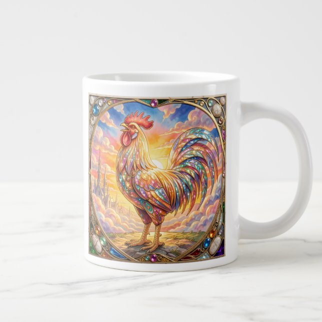 An ethereal rooster1 giant coffee mug (Right)