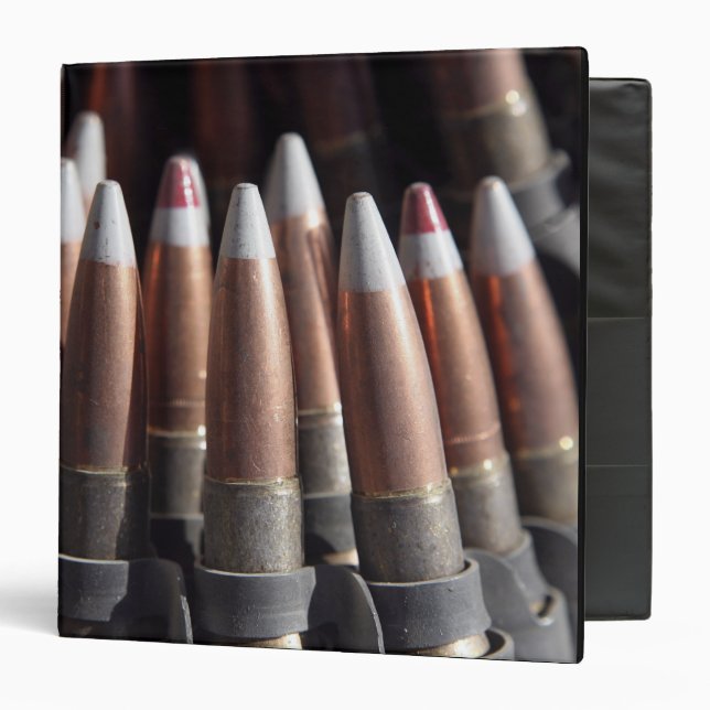 An even mix of four ball rounds to one tracer binder (Front/Inside)