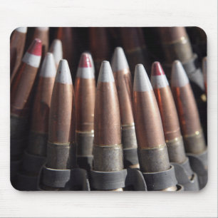 An even mix of four ball rounds to one tracer mouse pad