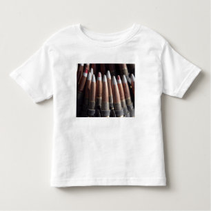 An even mix of four ball rounds to one tracer toddler t-shirt