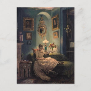 An Evening at Home Postcard