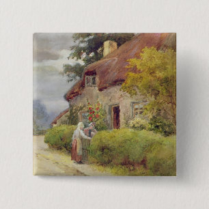 An evening gossip pinback button