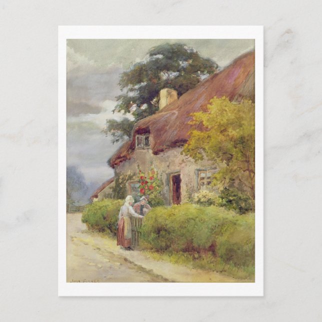 An evening gossip postcard (Front)