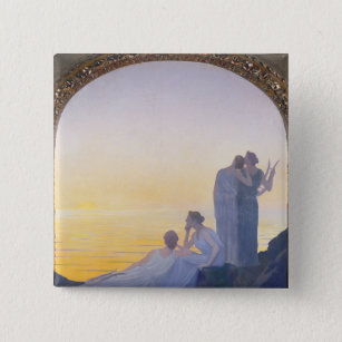 An Evening in Ancient Times, 1908 Pinback Button