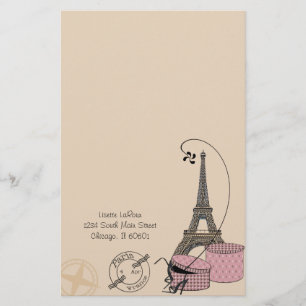 An Evening In Paris Customizable Stationery