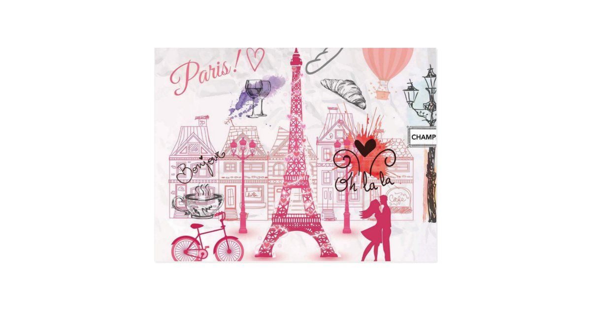 An evening in Paris Postcard | Zazzle.com
