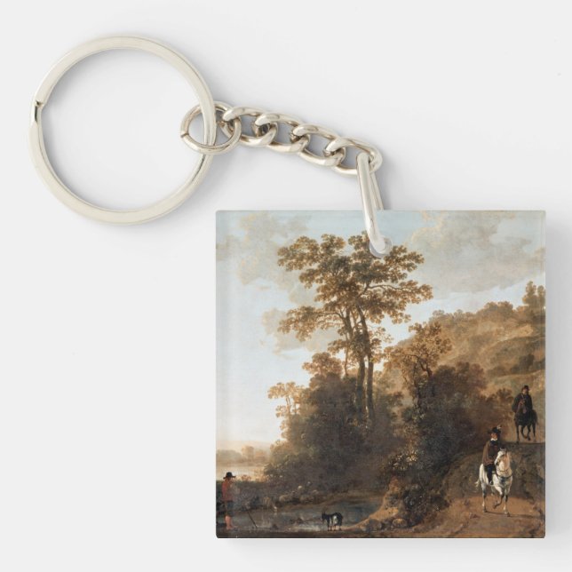 An Evening Ride near a River Aelbert Cuyp   Keychain (Front)