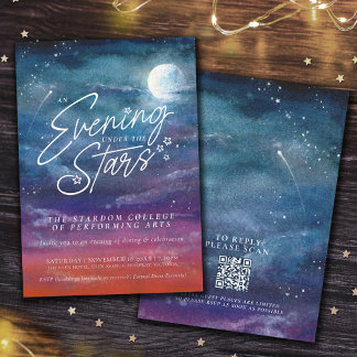 An evening under the stars event invitation