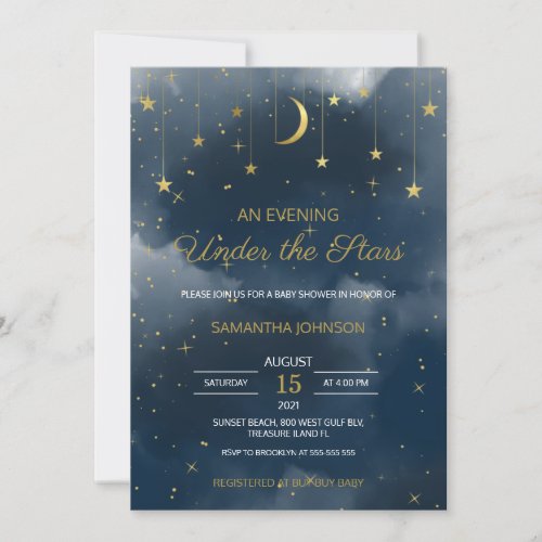 An Evening Under the Stars Invitation