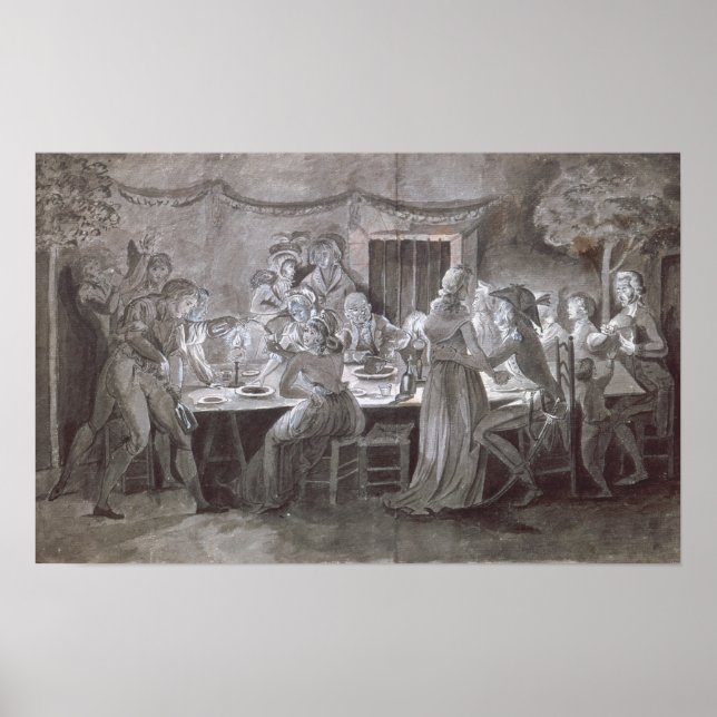 An Evening Wedding Meal Poster (Front)