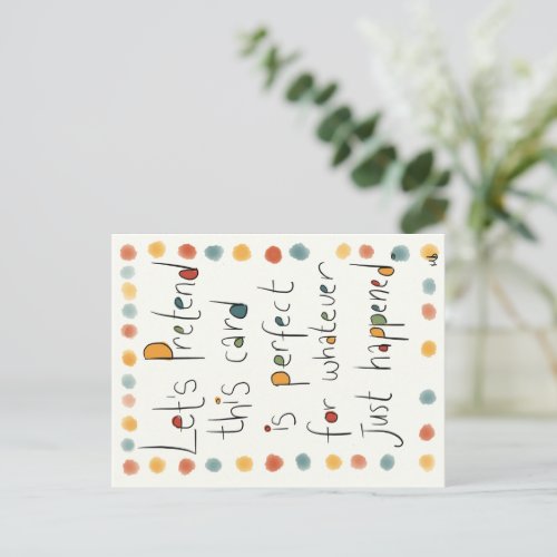 An EVERY occasion card Holiday Postcard