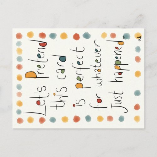 An EVERY occasion card Postcard