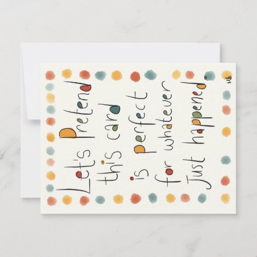 An EVERY occasion card Thank You Card