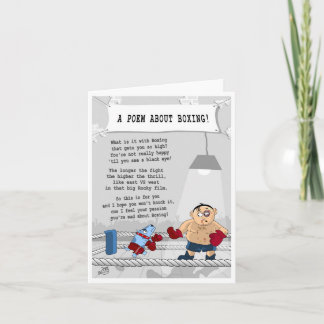 An everyday Boxing Greeting Card for any occasion.