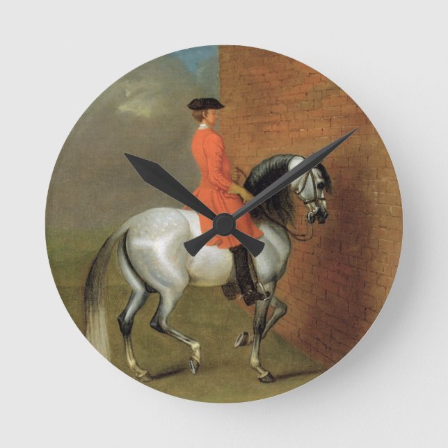 An Exercise in Haute Ecole: The Passage to the Lef Round Clock (Front)